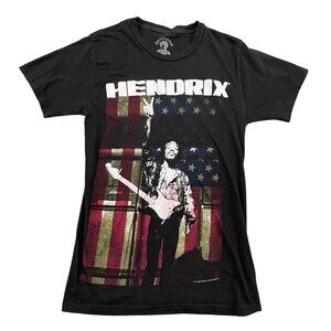 Jimi Hendrix T-Shirt Mens Small Black 100% Cotton Authentic Hendrix